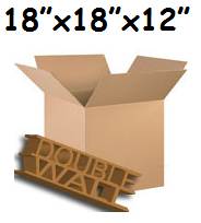 5 x Double Wall Storage Moving Boxes 18"x18"x12"